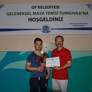 Of Belediyesi Geleneksel Masa Tenisi Turnuvası Sonuçları