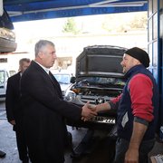 Başkan Sarıalioğlu'ndan Sanayi Esnafına Ziyaret