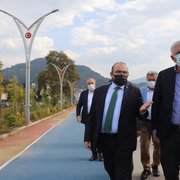 Vali Ustaoğlu Of'ta incelemelerde bulundu